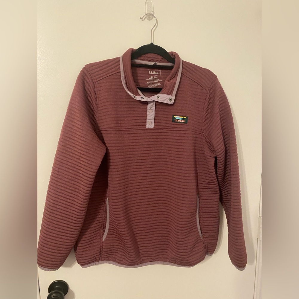 LL Bean purple pullover